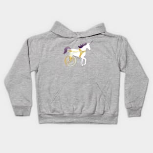 Unicorn On Wheels Kids Hoodie